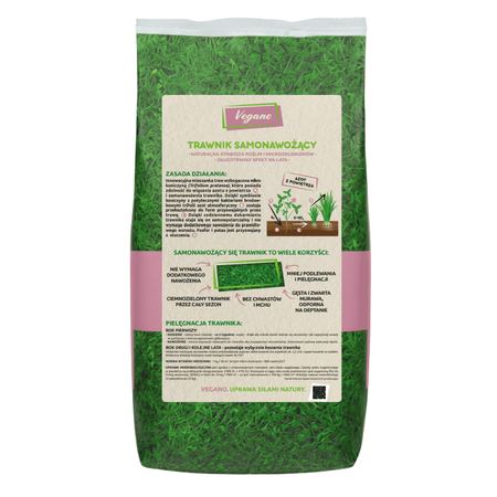Nasiona trawy – Vegano – trawnik samonawożący – 10 kg