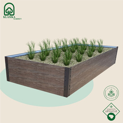 Podwyższona grządka – Woodlook Brązowy – Klasika Garden