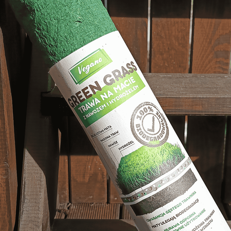  GreenGrass - Trawa Na Macie – z nawozem i hydrożelem Trawy Vegano 3 x 0,5 x 8 m (12  m²)