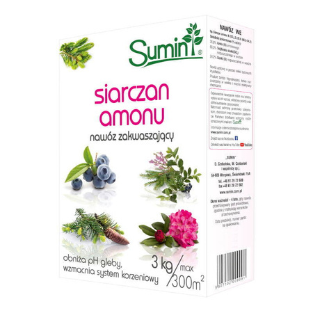 Siarczan Amonu Nawóz Zakwaszający 3 kg