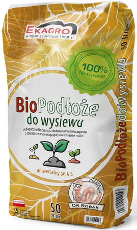 Bio ziemia do wysiewu - Paleta 24x50 l Ekagro