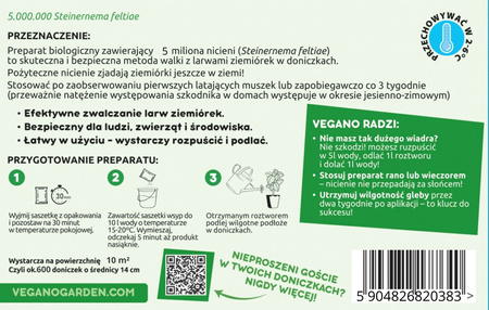 Ziemiórka Stoper Vegano 5 mln nicieni 