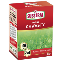 SUBSTRAL 100 dni nawóz do trawników zwalczający CHWASTY 1KG