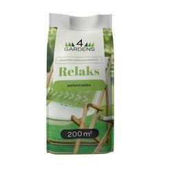Mieszanka Traw Gazonowych Uniwersalna – Relaks – 5 kg 4Gardens