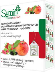 Nawóz Organiczny Granulowany Do Drzew i Krzewów Owocowych oraz Truskawek i Poziomek 1,2 kg