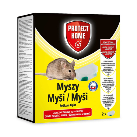 Pułapka trutka na myszy Rodicum Alpha (2 pudełka)