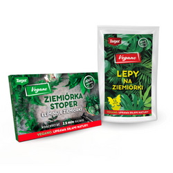 Zestaw Ziemiórka Stoper Vegano - 2,5 mln nicieni + ZiemiórStop Lep Na Ziemiórki 12 szt Vegano