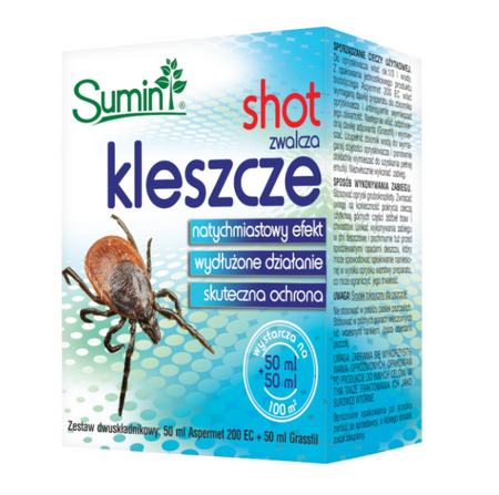 Shot Koncentrat Do Zwalczania Kleszczy w Ogrodzie 50 ml