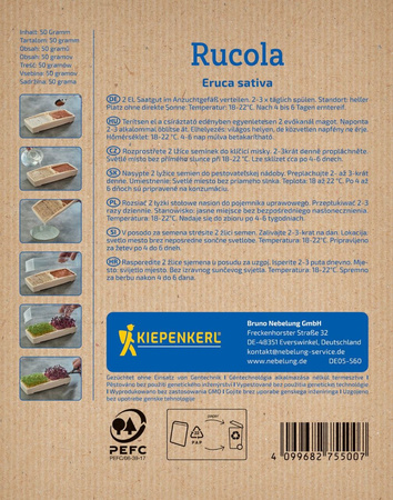 Rukola Rauke - nasiona na microgreens - Kiepenkerl