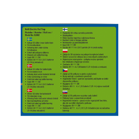 Pułapka Elektryczna Na Szczury 1 szt.