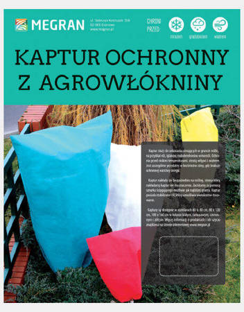 Kaptur Ochronny Czerwony 0,6 m x 0,8 m  3 szt.