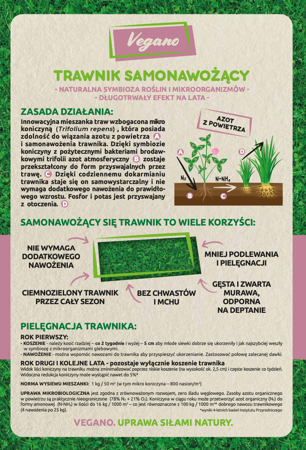 Nasiona trawy – Vegano – trawnik samonawożący – 10 kg