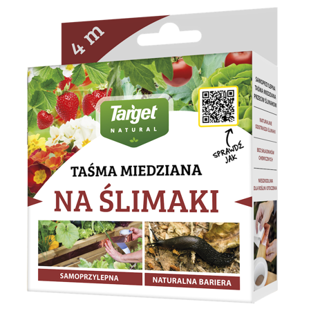 Taśma miedziana odstraszająca ślimaki – 4 m Target