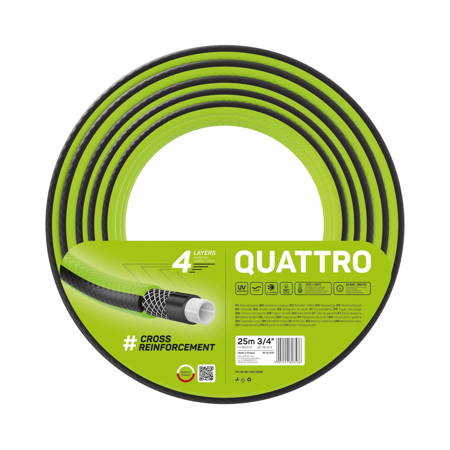 Wąż ogrodowy 4-warstwowy – Quattro 3/4" 25 m – Cellfast